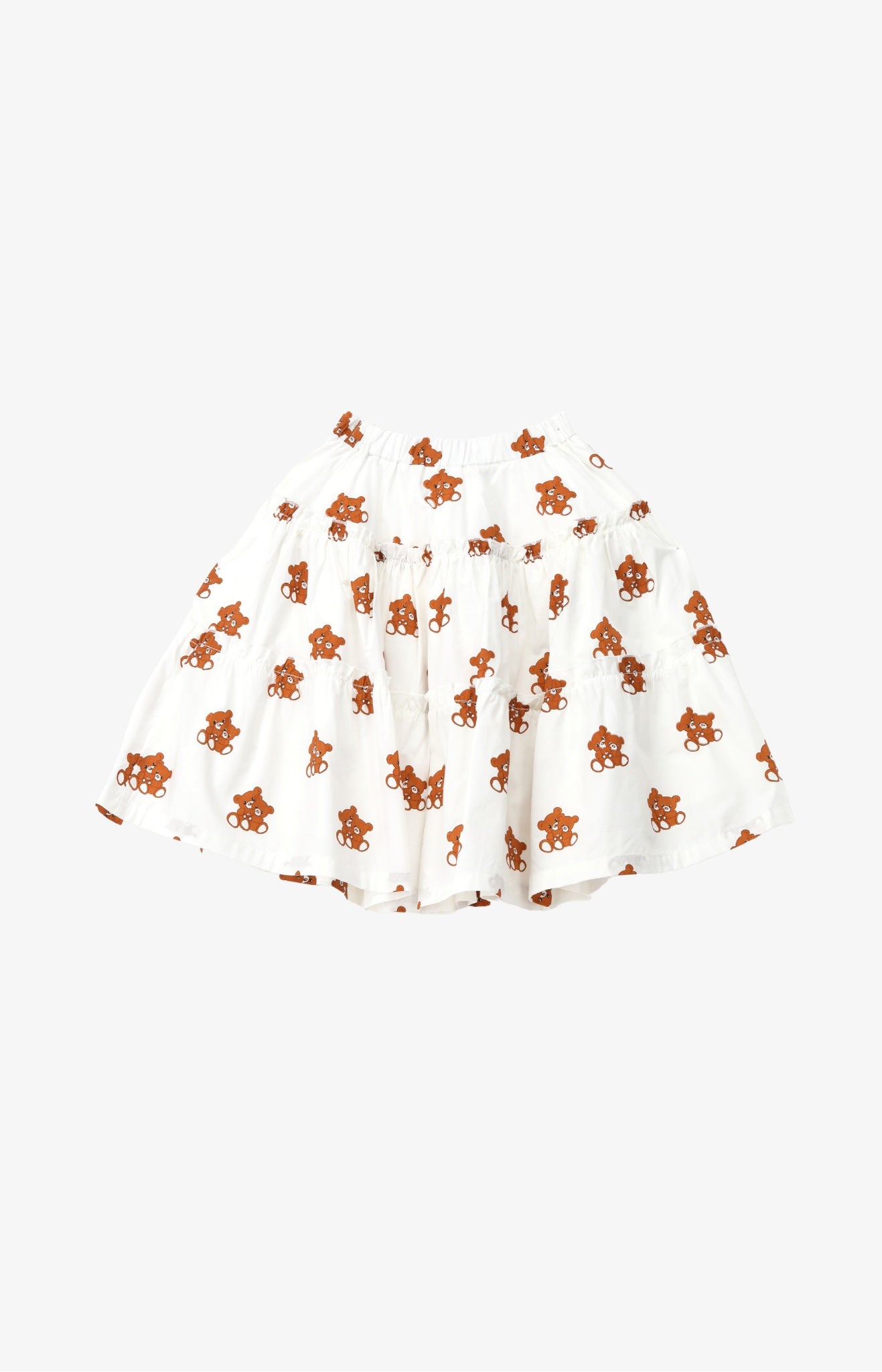 Teddy print skirt