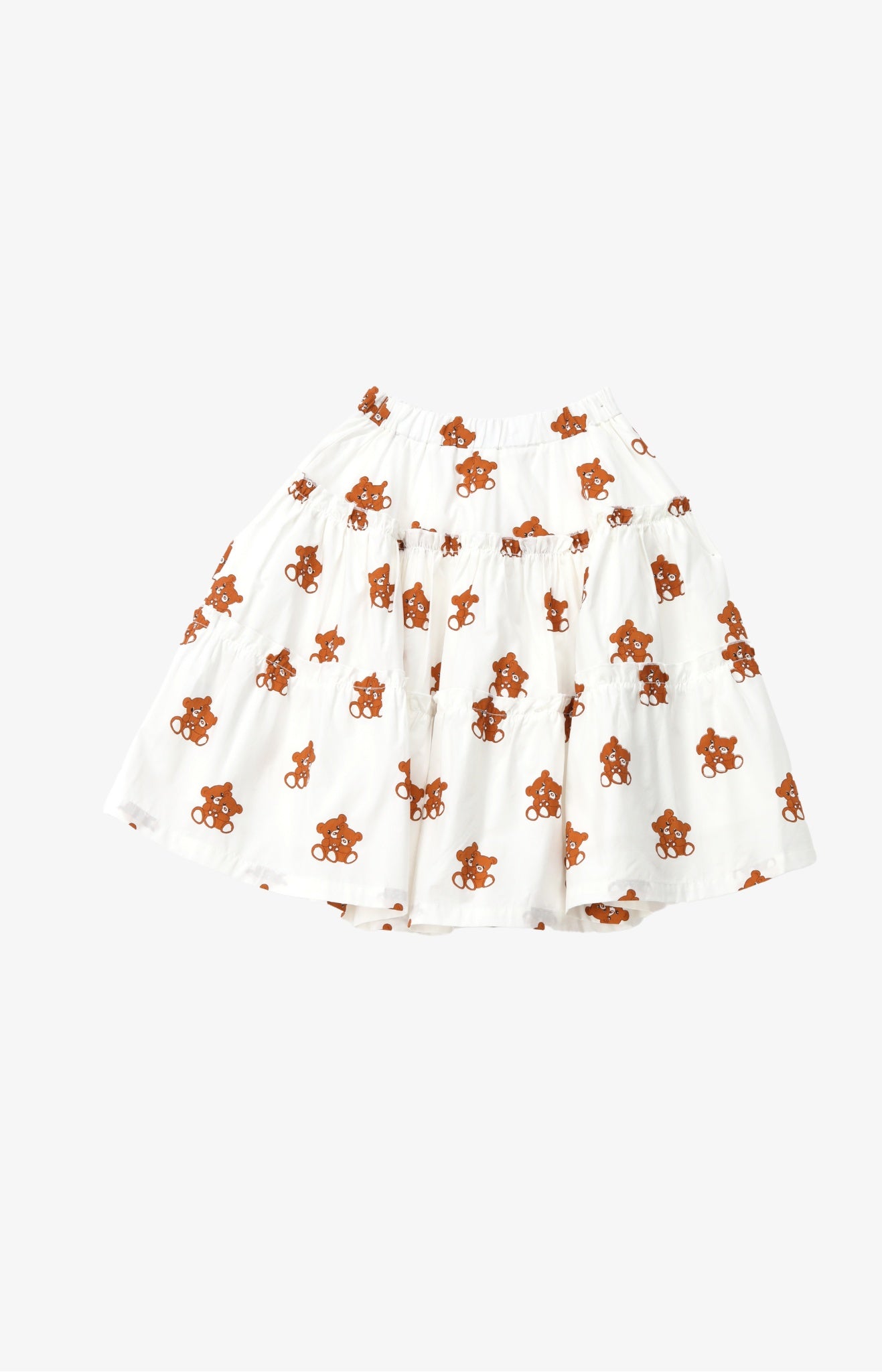 Teddy print skirt