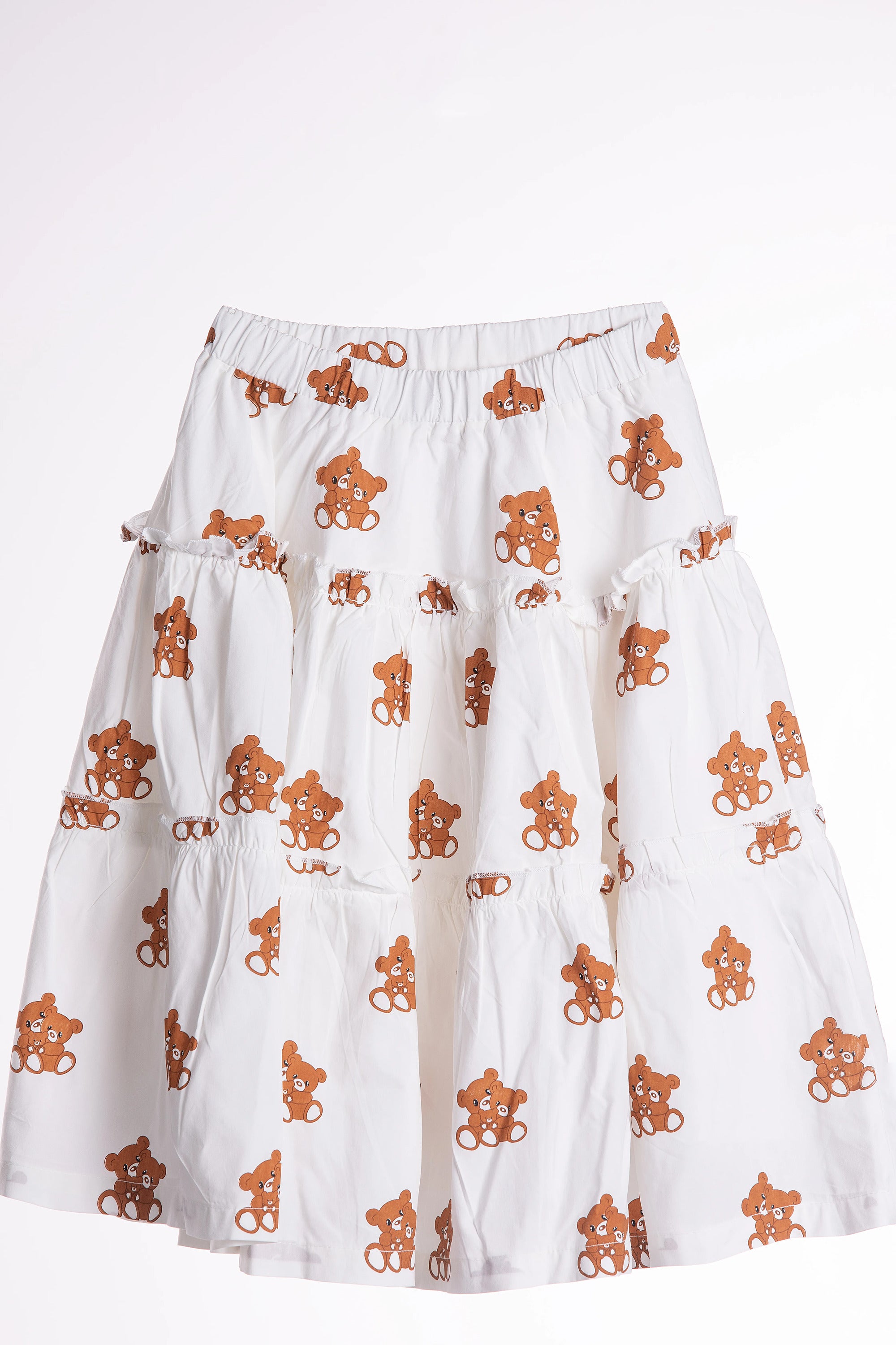 Teddy print skirt