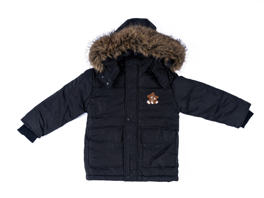 بدلة سكي أسود - قطن