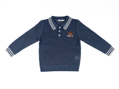 طقم رمادي أولاد - صوف