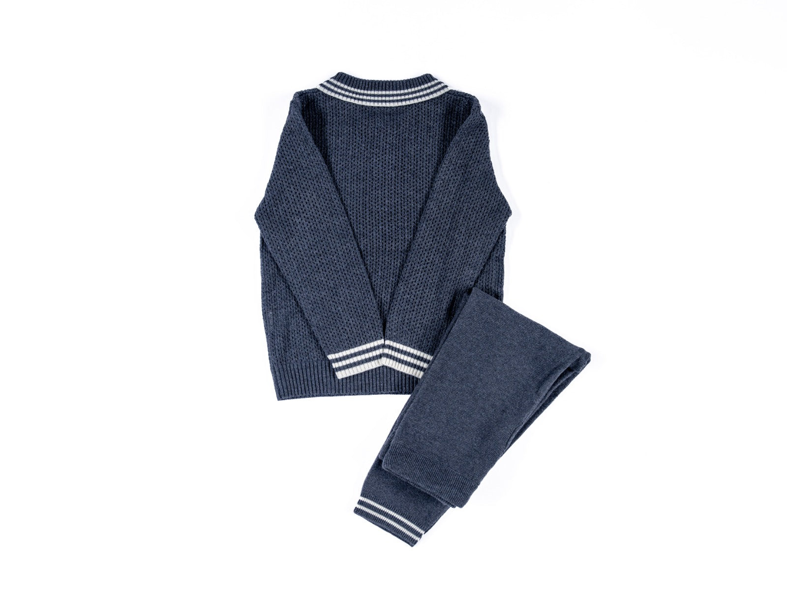 طقم رمادي أولاد - صوف