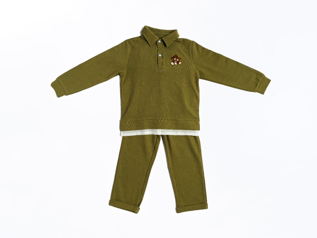 بدلة زيتي ولادي - قطن