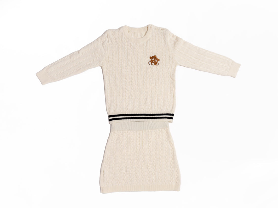 طقم آوف وايت بنات - قطن